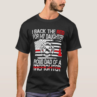 Ich unterstütze das Rote für meinen Tochter-stolze T-Shirt