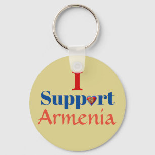 Ich unterstütze den armenischen Schlüsselanhänger