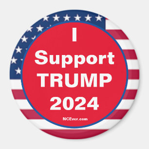 Ich unterstütze den Patriotischen Magneten TRUMP 2 Magnet