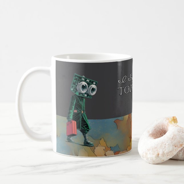 Ich unterstütze den Topeka Art Guild Becher Kaffeetasse (Mit Donut)