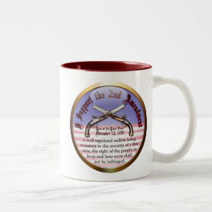 Ich unterstütze den zweiten Verfassungszusatz Zweifarbige Tasse