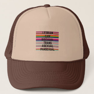 Ich unterstütze die asexuelle Schwulenschwule Truckerkappe