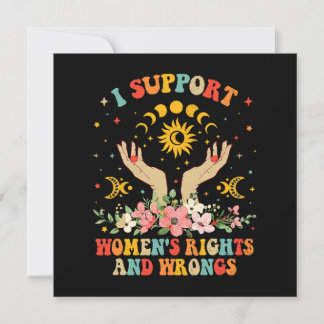 Ich unterstütze die Rechte und Unrecht der Frauen
