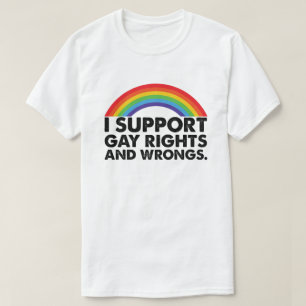 Ich unterstütze die Rechte von Schwulen und Lesben T-Shirt