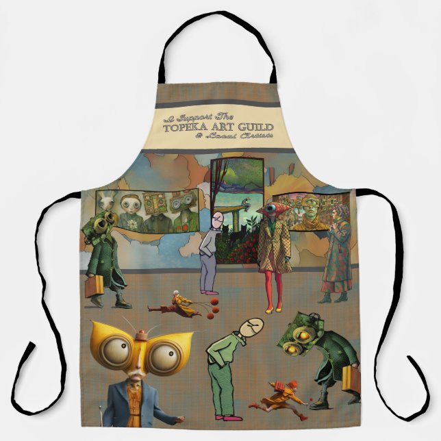 Ich unterstütze die Schürze der Topeka Art Guild (Vorderseite)