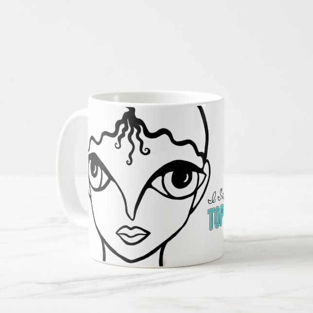 Ich unterstütze die Tasse Topeka Art Guild (Vorderseite Links)