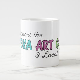 Ich unterstütze die Topeka Art Guild Jumbo-Tasse
