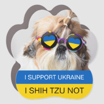 Ich unterstütze die Ukraine I Shih Tzu Not Heart F