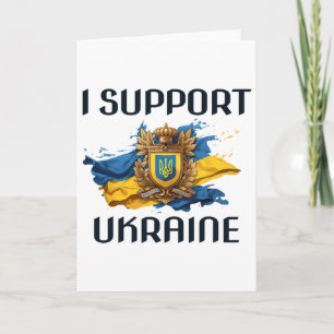 Ich unterstütze die Ukraine, stehe für den Frieden Karte