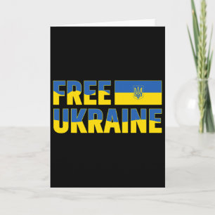 Ich unterstütze die Ukraine Stehe mit der Ukraine Karte
