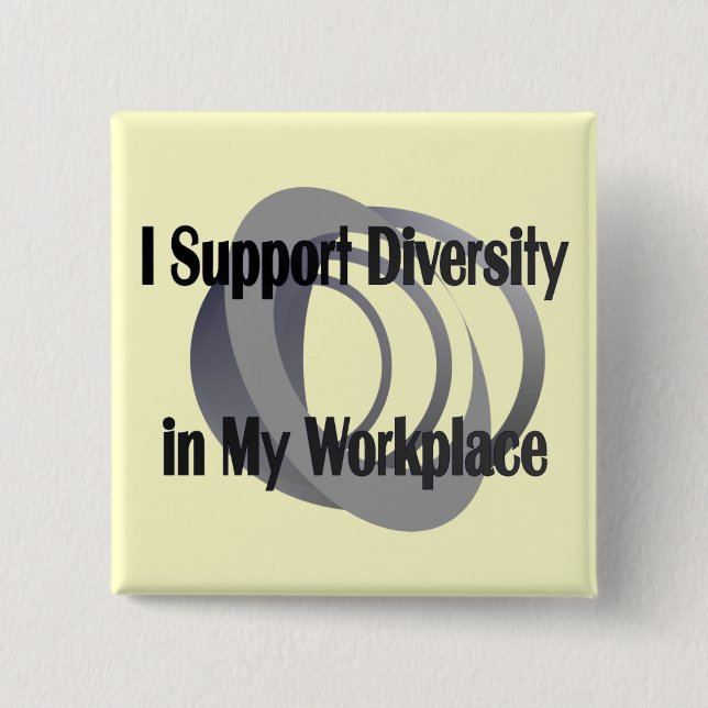 Ich unterstütze Diversity in der Schaltfläche Arbe Button (Vorderseite)