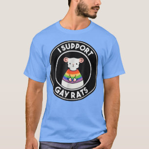 Ich unterstütze Gay Rats Wedding Pride Celebration T-Shirt