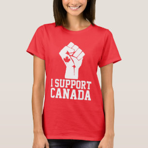 Ich unterstütze Kanada - stolz auf Kanada T-Shirt