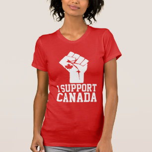 Ich unterstütze Kanada - stolz auf Kanada T-Shirt