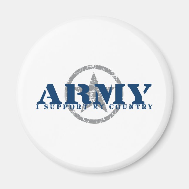 Ich unterstütze Land - ARMY Magnet (Vorne)