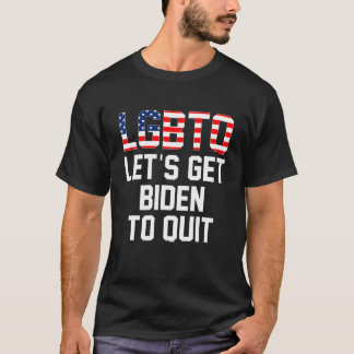 Ich unterstütze LGBTQ Lassen Sie uns Biden dazu br T-Shirt