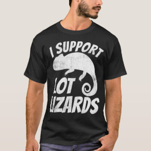 Ich unterstütze Lot Lizards für LKWs T-Shirt