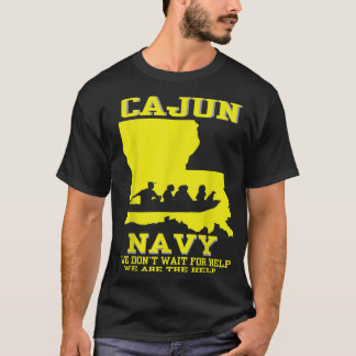 Ich unterstütze Louisiana Search and Rescue CAJUN  T-Shirt