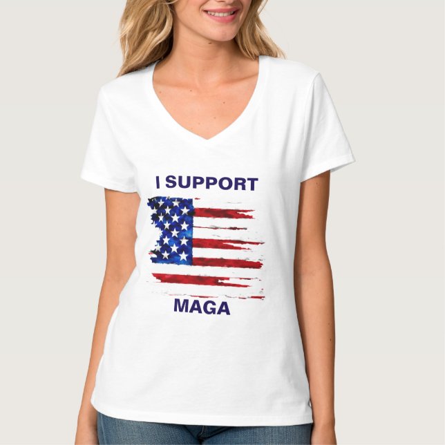 ICH UNTERSTÜTZE MAGA T-Shirt (Vorderseite)