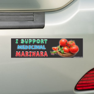 Ich unterstütze medizinische Marinara Autoaufkleber