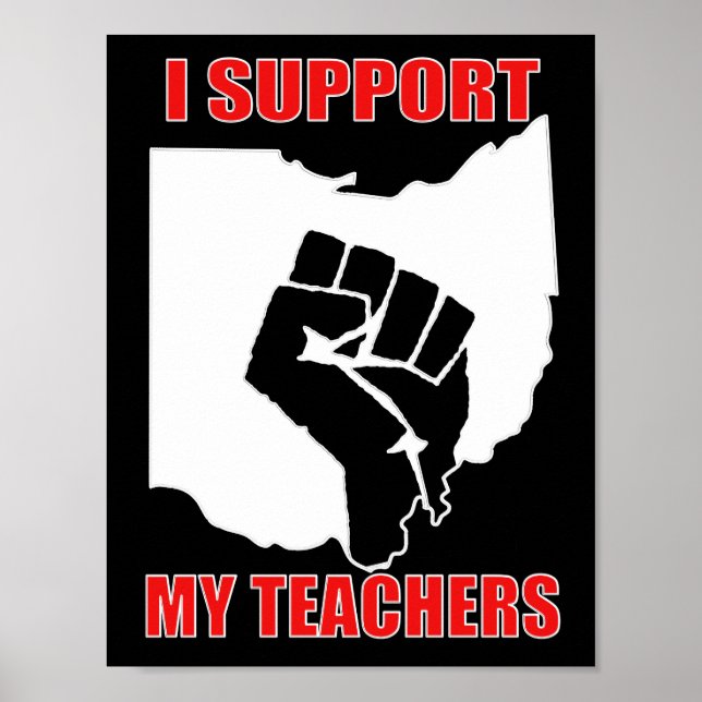 Ich unterstütze meine Lehrer Poster (Vorne)
