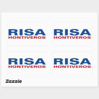Ich unterstütze Senator Risa Hontiveros CUSTOMIZAB Rechteckiger Aufkleber