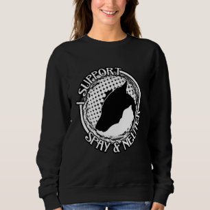 Ich unterstütze Spenden und Neuter Sweatshirt
