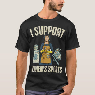 Ich unterstütze Sport lustiger Spruch sarkastische T-Shirt