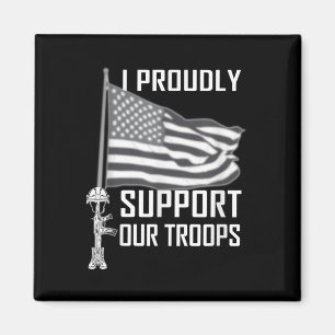 Ich unterstütze stolz unsere Truppen Memorial Day  Magnet