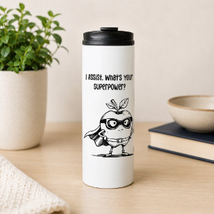 Ich unterstütze Superpower Classroom Support Held Thermosbecher