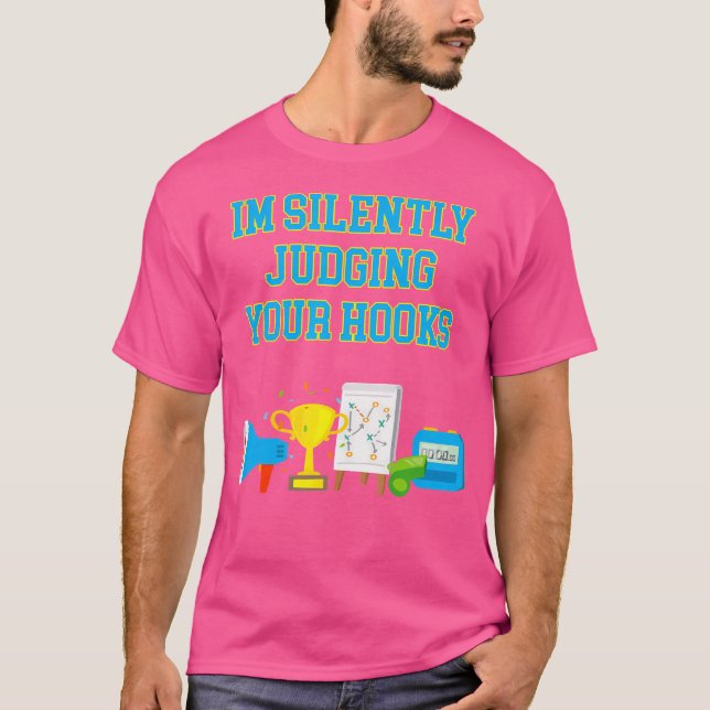 Ich urteile still deine Haken Boxcoach Funny T-Shirt (Vorderseite)