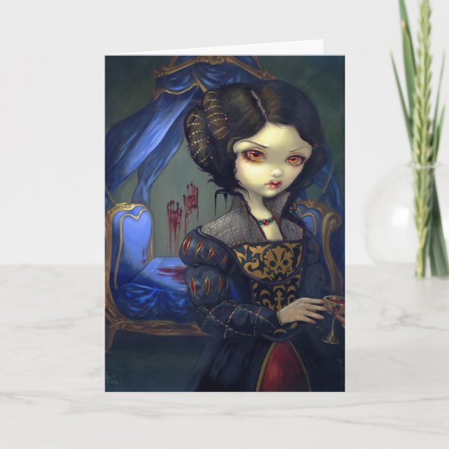 "Ich Vampiri:  Bellissimo Letto" Gruß-Karte Karte (Vorderseite)