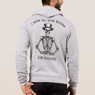 Ich verbringe das ganze Jahr Gewartet zu Halloween Hoodie