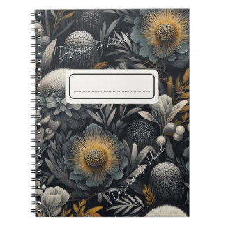 Ich verdiene es zu heilen - Moody Botanical Design Notizblock