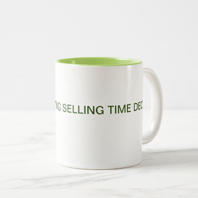 Ich verdiene meinen Lebensunterhalt beim Verkaufen Zweifarbige Tasse (VorderseiteRechts)