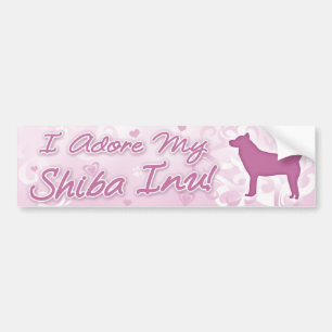 Ich verehre meinen Shiba Inu Autoaufkleber