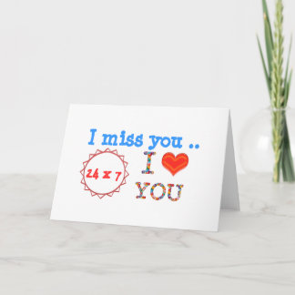 Ich verfehle SIE - ein Geschenk der Auswirkung des Feiertagskarte