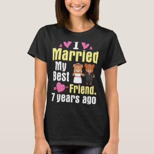 Ich Verheiratet meine besten Freunde 7 Jahre Paar T-Shirt