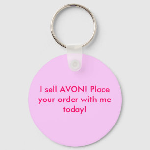 Ich verkaufe AVON! Vergeben Sie Ihren Auftrag mit Schlüsselanhänger