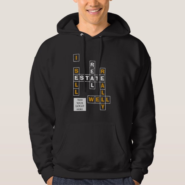ICH VERKAUFE WIRKLICH GUT | Real Anwesen LOGO Hoodie (Vorderseite)