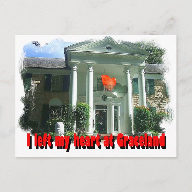 Ich verließ mein Herz bei Graceland Postkarte (Vorderseite)