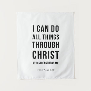 Ich vermag alles Philipper 4:13 Wandteppich