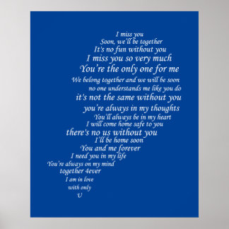 Ich vermisse auch deinen Text in der Hälfte des He Poster