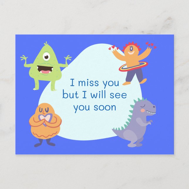 Ich vermisse deine Postkarte (Vorderseite)