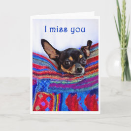 Ich vermisse dich, Chihuahua Hund, Spaß, Karte