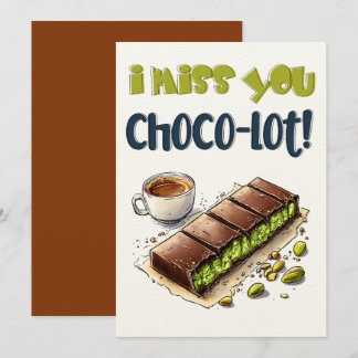 Ich vermisse dich Choco-Los! - Schokolade Kunafa W Einladung