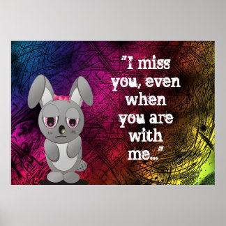 Ich vermisse dich poster