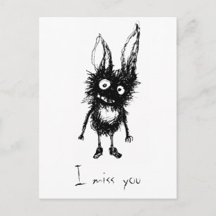 Ich vermisse dich postkarte