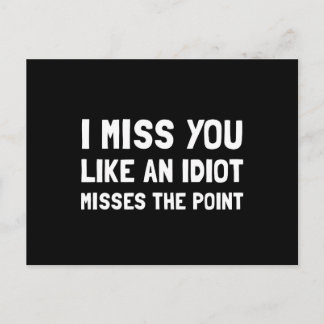 Ich vermisse dich postkarte