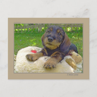 Ich vermisse dich postkarte